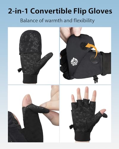 RIGWARL Winter Fingerless Gloves