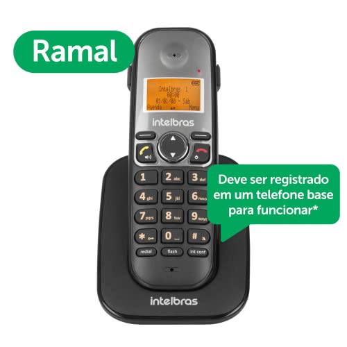Ramal Sem Fio Digital TS 5121 Preto Intelbras