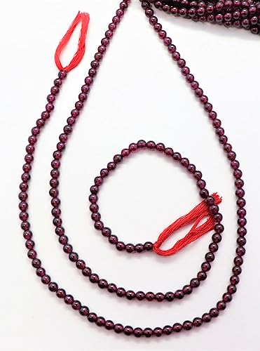 Perles de grenat d'Hyderabadi 4 mm lisses pour des bijoux sans défaut - 4