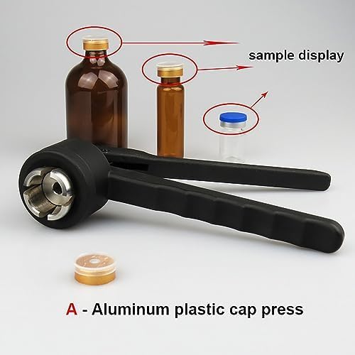 Strumento manuale per tappatura fiale, tenuta stretta, 20-30 bottiglie/min, uso in laboratorio e farmaceutico