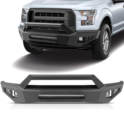 Peforway Off-road Front Bumper fit for Ford F150 2015-2017 with 3 *Lights