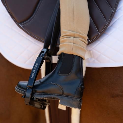 tuffrider childrens starter front zip paddock boots  durable easy to clean water-resistant horse riding boots for kids