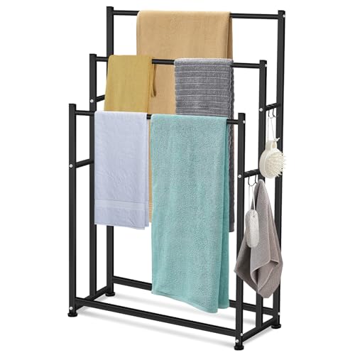 47.6 Inch Tall 3-Tier Free Standing Towel Rack