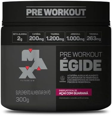 Max Titanium Egide Pre-Workout 300G (Açaí Com Guaraná)