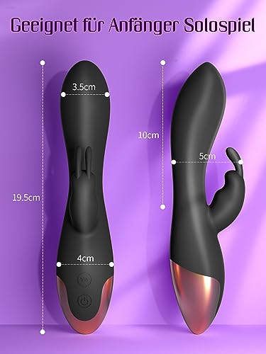 HIVEFUN Vibration für Frauen Sex Spielzeug für die Frau Vibrator, Vibratorensets Spielzeug für die Paare Klitoris Dildo Sex Toys mit 10 Modi, Diloschwanz G Punkt Vibratoren Sextoysets für Damen