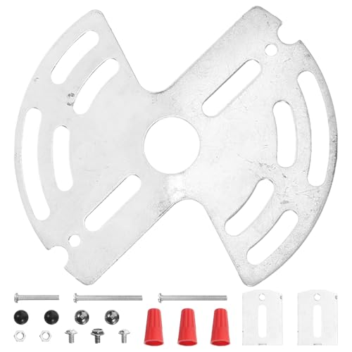 VILLFUL Soporte de Montaje para Lámpara de Araña de Hierro Kit de Instalación para Lámparas de Techo Soporte Colgante Redondo de 87g para Sala Dormitorio y Oficina