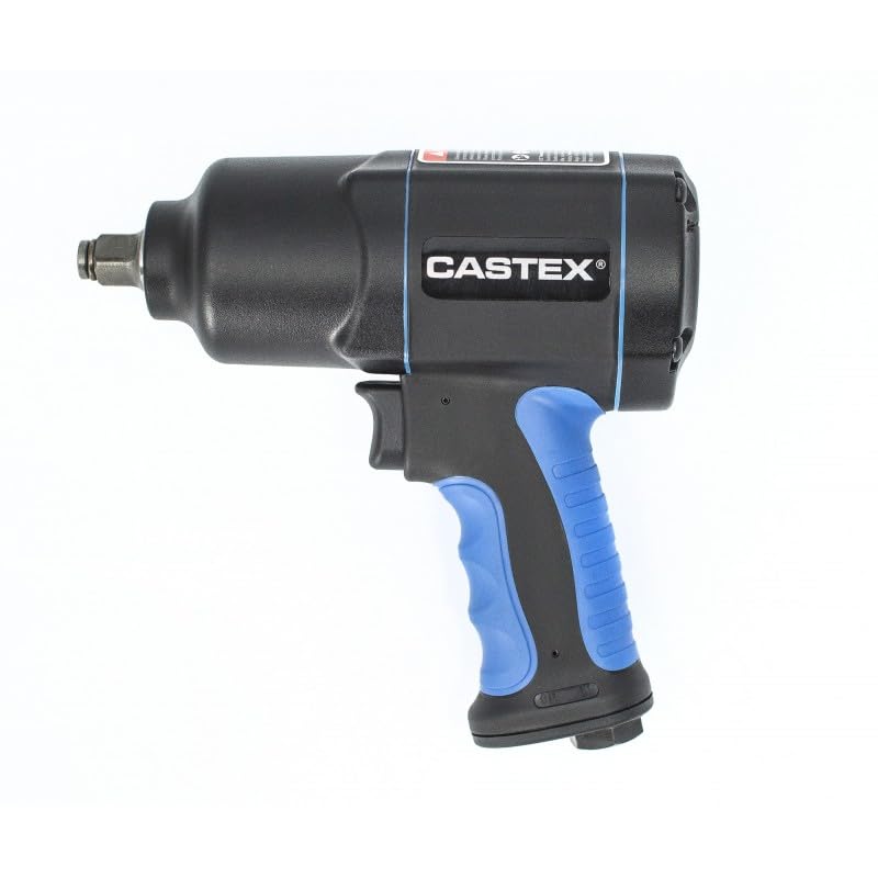 CASTEX - Chiave a impulsi pneumatica 1/2" 1600 Nm TWIN HAMMER – leggera, potente, regolazione della coppia, rotazione sinistra/destra – modello PCAS-001
