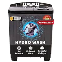 Ionstar 7 Kg 5 Star Semi Automatic Top Loading Washing Machine 2025 Jet Pulsator/Magic Filter/Air Dryer, 1500 RPM Motor, Buzzer alert, Wheels,1 Year Comprehensive Free Extended Warranty(STAR70-AQUA-G)