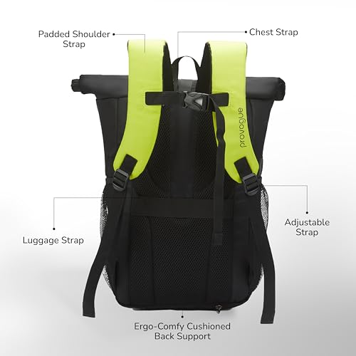 Image of Provogue Vaulta 30 litres everyday backpack with 15.6 inch laptop compartment for men and women, stylish contemporary daily use college, office and outdoor bag | With organiser