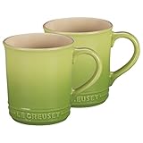 Le Creuset of America Stoneware Set of 2 Mugs, 12-Ounce, Plm
