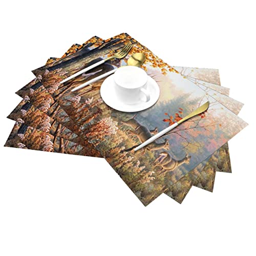 Set de table en PVC rectangulaire 45x30 cm pour décoration de table