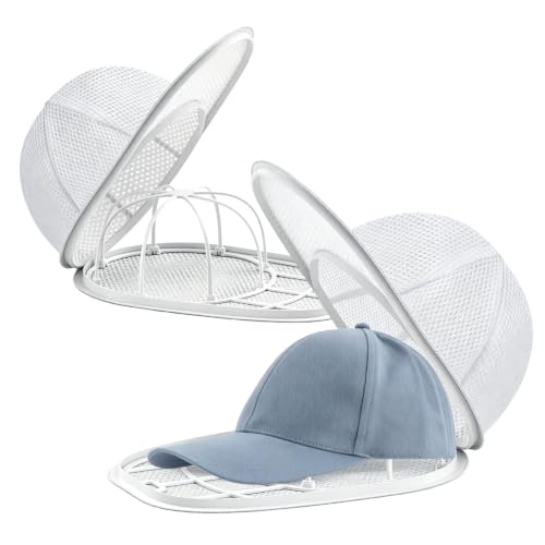 2 unidades Jaula lavado gorras, plegable | Bolsa protectora lavandería | Marco lavado para lavadora y cuidado diario
