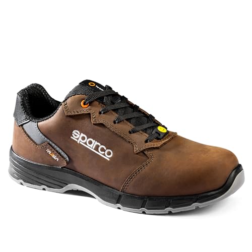 Sparco Targa ESD S3S Sr Fo Zapatos de Seguridad y contra Incendios, Unisex Adulto, marrón, 41 EU