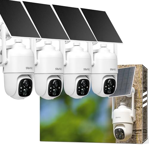 Vicohome 4CQ1 AI 2K Solar Security Camera Wireless Outdoor, Battery Powered,Two Way Audio,Motion Detection, 360° View,Easy to Setup,Color Night Vision,Audible Flashlight Siren,180 Days Exchange Policy