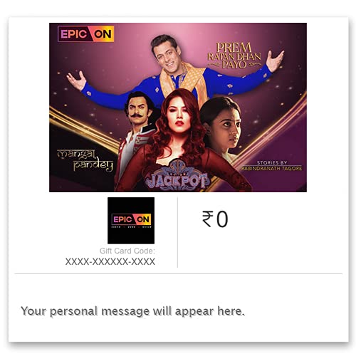Epic On | Buy 2 and get flat 4% off | E-Gift Card | Instant Delivery | Valid for online purchase | 6 Months Subscription