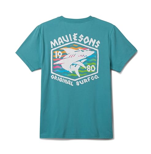 Maui and Sons Surf Thrasher Short Sleeve T-Shirt for Men & Women | Short Sleeve Crew Neck Graphic Tee Inspired by California Surf Culture & Designed for Everyday Comfort (X-Large)
