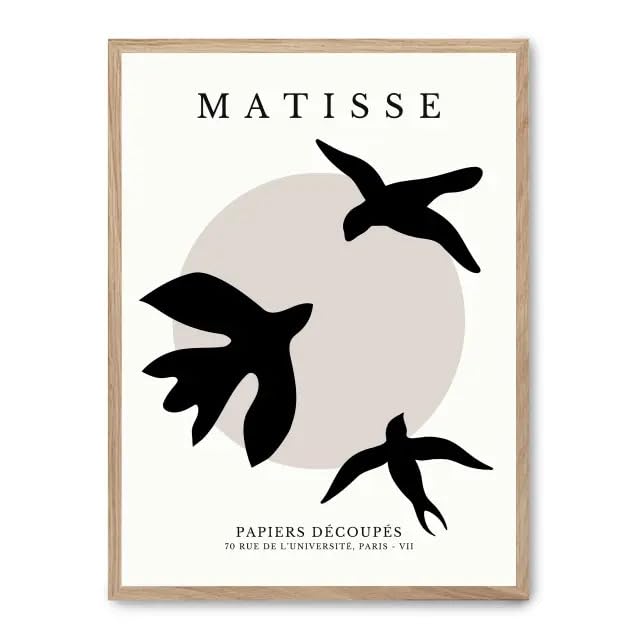 Cuadro matisse birds affiche de qualité galerie d'art pour intérieur