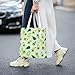GOAYETN Avocado Tote Bag Reusable Shoulder Tote Bag For Women Lady Vacation, Shopping, Work