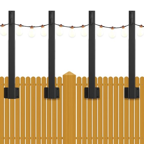 Postes de luz de jardín de 17 pulgadas para iluminar tus cenas y fiestas en el patio exterior
