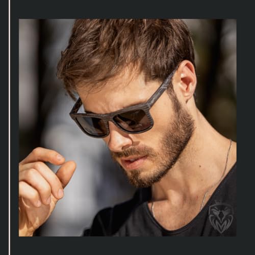 Sunglasses made of dark mixed wood, with polarized gray lenses, light and comfortable, model Enoch Black, MafiawooD from Brazil4