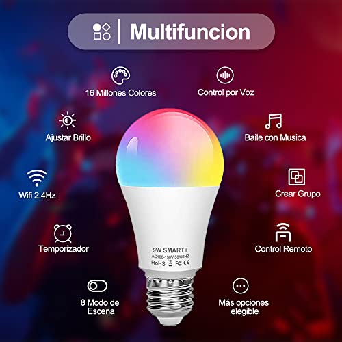 La Mejor Selección de Focos inteligentes con wifi - cinco favoritos. 8 Imagen adicional