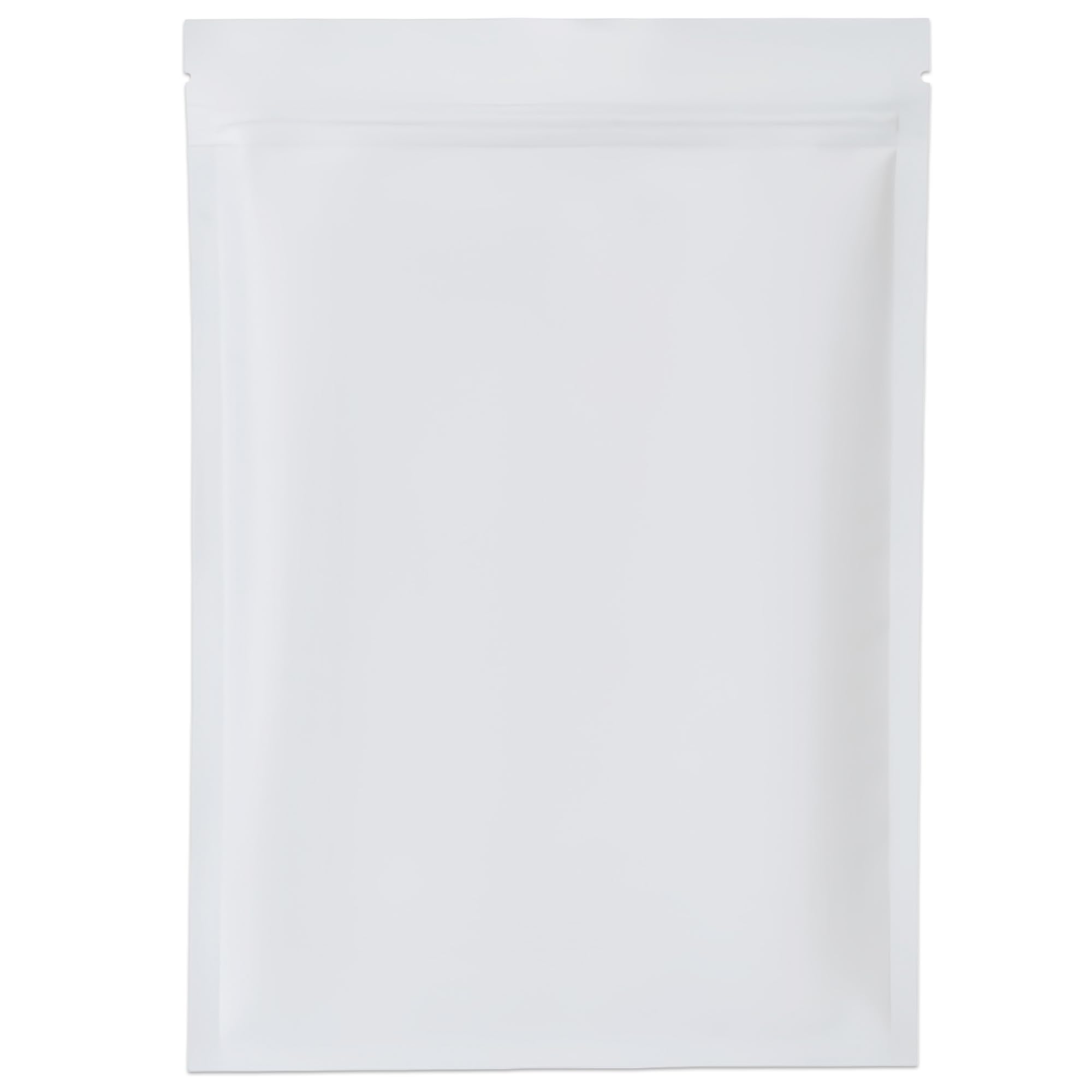 100pcs Mylar Bags,Ziplock Baggies,Cali Packs,White Packaging Bags 8x12cm