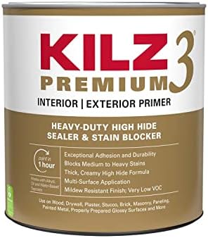 KILZ 3 Premium Primer, Interior/Exterior, 1 Quart