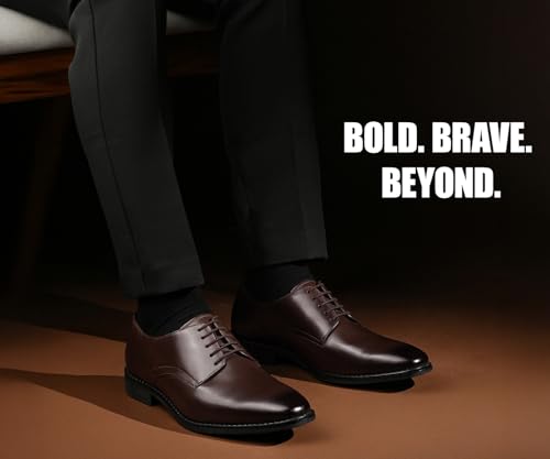Image of LOUIS STITCH Formal Derby Lace Up Shoes for Men | Handcrafted Italian Leather Mens Shoes (LSNRXPL)