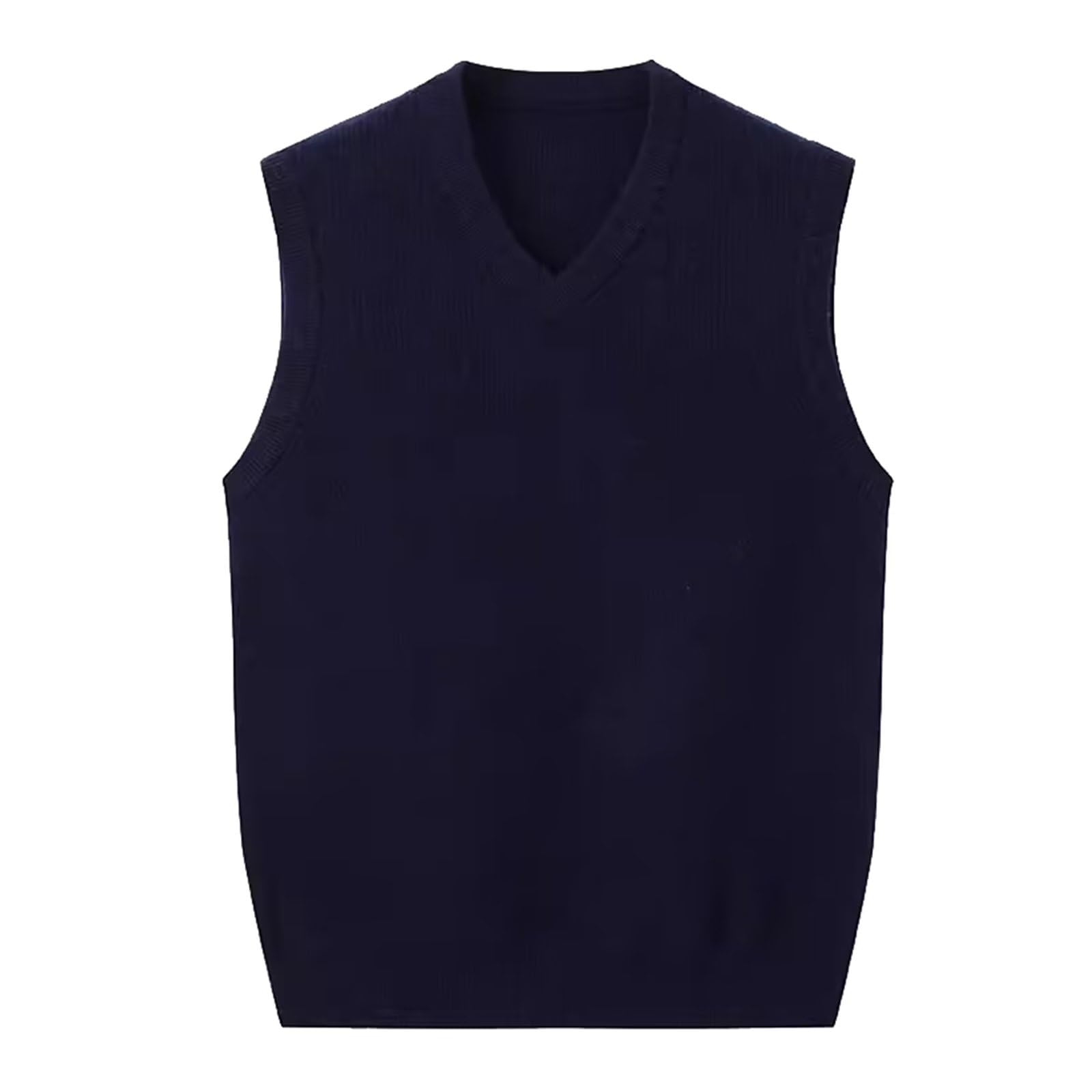 Mens Knitted V-Neck Sleeveless Vest Classic Business Knitwear Gilet Jumper Waistcoat Sweater Vest Tank Tops,100% Cashmere