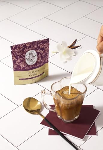Image of Bourbon Vanilla Premium Instant Coffee 100 G - Rich Aroma, Strong Flavor, Smooth Blend for Hot & Cold Coffee, Desserts & Baking