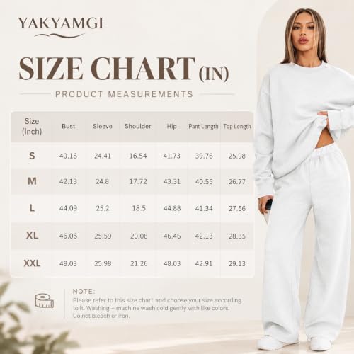 Womens Jogger Sets 2 Piece Oversized Sweatshirts Sets Winter Clothes - image 5