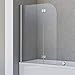 Produktbild Schulte Badewannenfaltwand Breathe, 2-teilig 106 x 142 cm, 5 mm Sicherheitsglas (ESG) Klar hell, Chromoptik, Montage auf Badewanne, D693476208 41 50