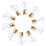 deenkdeng 10 mini botellas de vidrio con corcho transparente rellenables organizadores para jardín de infantes, niños, niñas, niños, adornos de bricolaje, mini botellas de vidrio