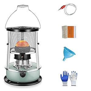 Draagbare kerosine ruimteverwarmers fornuis, niet-elektrische verwarming, mobiele kerosine kachelbrander, olieverwarming kerosine kachels voor kampeertenten koken, vissen wandelen (kleur: B, maat: 33