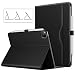 Produktbild MoKo Hülle Kompatibel mit iPad Pro 12.9 2020 4. Generation, PU Leder Schutzhülle Unterstützt Aufladung Multi-Winkel Ständer Folio Cover Auto Schlaf/Aufwach Handschlaufe für iPad Pro 12.9" - Schwarz