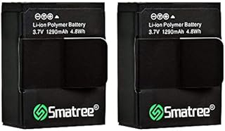 Smatree High Capacity Li-Polymer Battery (2-Pack) 1290mAh for GoPro Hero 3 and for GoPro AHDBT-201/AHDBT-301/AHDBT-302