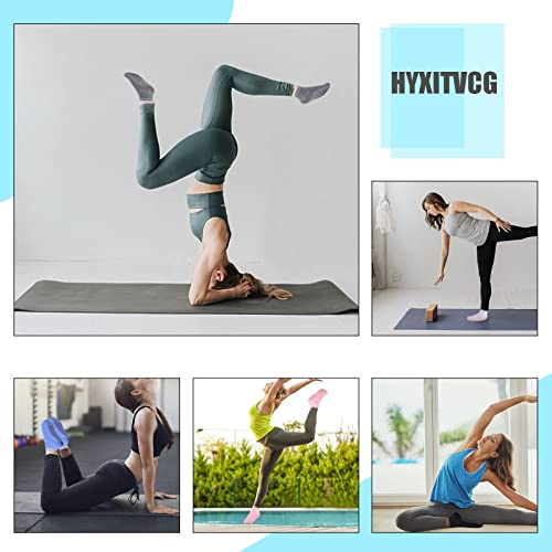 Hyxitvcg 8 Pairs Unisex Non Slip Grip Socks With Cushion For Yoga,Pilates,Barre,Home & Hospital,Yoga Socks,Socks With Grippers For Women Pilates Socks With Grips For Women Grip Socks For Yoga #TOP5