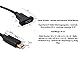 System-S USB 3.1 Kabel 30 cm Typ C Stecker zu Buchse Schraube Adapter in Schwarz