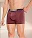 FORVEVO Mens Merino Wool Boxer Underwear, Breathable Boxer Briefs, Comfortable Soft Loose Moisture Wicking Stink Free Tagless Boxers Shorts with Elastic Waistband 2 Pack (Multicolor03, L)