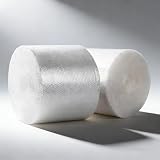 3/16' Small Bubble Cushioning Wrap Roll - 700FT Total (2 Rolls x 350FT), 12 Inches Wide, Perforated Every 12', Clear or White, Premium Shipping & Packaging Protection