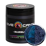 Eye Candy Pigments Premium Blue Mica Powder - Blueblood (25gr) - for Epoxy, Resin, Soap, Paint, Woodworking, Acrylic Pouring, Bath Bombs, Fishing Lures - DIY Arts and Crafts Additive
