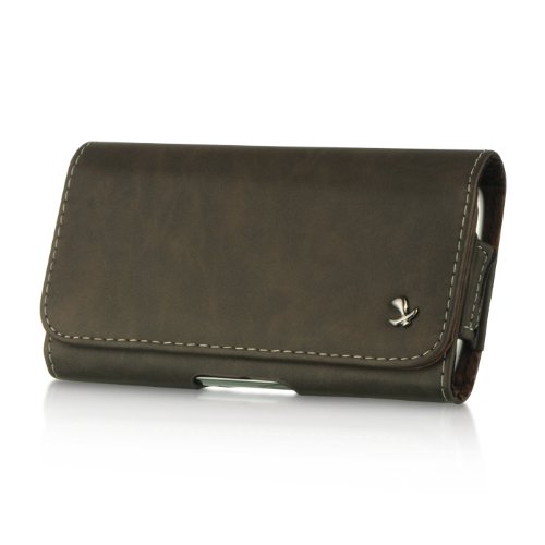 For Nokia Lumia 530 521 520 Brown Texture Faux Leather Case Carrying Pouch Belt Clip Holster And Cleaning Cloth #TOP1