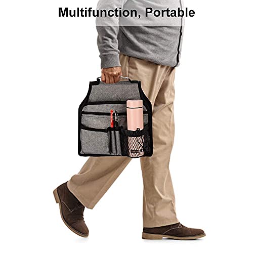 supregear Side Walker Bag, Walker Accessories Bag w/Cup Holder, Folding Walker Basket Waterproof Walker Organizer Caddy Pouch for Most Walker with Side Bar for Seniors, Elderly, Double Sided — view 6