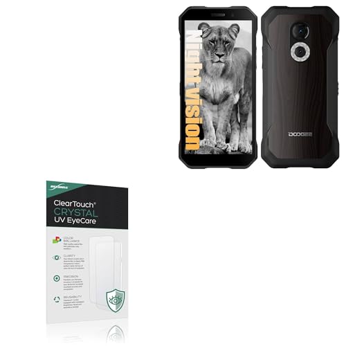 BoxWave Screen Protector Compatible With Doogee S61 - ClearTouch Crystal Anti-UV EyeCare (2-Pack), Filters out Harmful Blue Light Reduce Fatigue