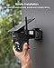 COOAU Solar Security Cameras Wireless Outdoor – Low-Light Rechargeable​​, Easy to Install, 2K 360° Camera for Home Security, Surveillance Cam with AI Smart Detection, Wi-Fi 6, Color Night Vision, IP66