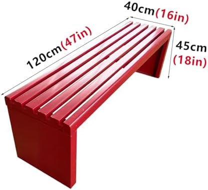 Galvanized Steel Outdoor Bench - Ergonomic Right Angle Design Garden Seat, Weather-Resistant Patio Furniture for Lawn & Backyard, Yellow 150cm/59in Park Bench