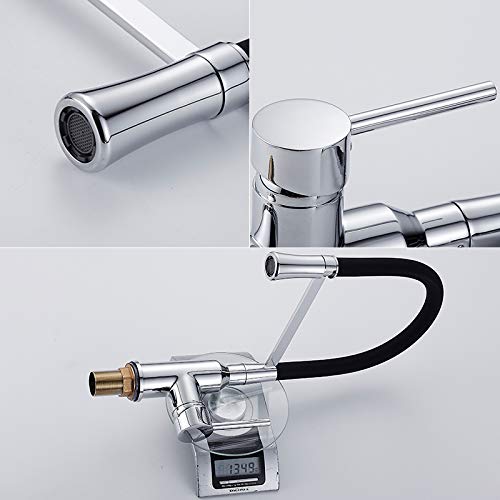 Robinet d'évier de cuisine pour bar et ferme moderne avec poignée unique fluide - 6