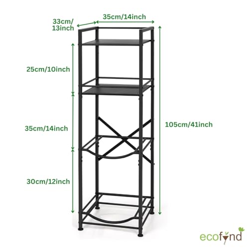 Image of ecofynd 2 Tier Water Dispenser Stand with 2 Top Shelf, Heavy Duty Water Cooler Storage Rack, 20 Litre Engineered Wood & Metal Bottle Holder for Home & Kitchen, Office, School, Hospitals, Restaurants