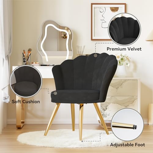 Luxury Accent Chair Velvet Upholstered