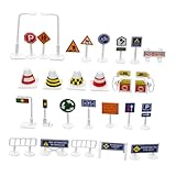 jeux de voiture avec des feux rouge et vert Améliore la motricité : l'assemblage DIY des modèles aide à développer les capacités des enfants et l'imagination spatiale, les panneaux de signalisation, les panneaux de signalisation jouets